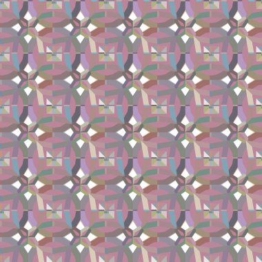 Geometrik süslemeli vektör deseni. Kusursuz tasarım dokusu 