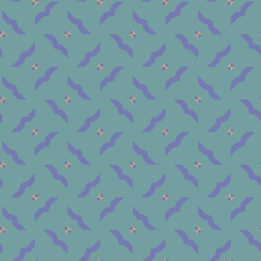 Geometrik süslemeli vektör deseni. Kusursuz tasarım dokusu