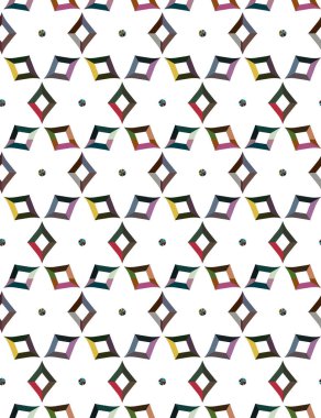 Geometrik süslemeli vektör deseni. Kusursuz tasarım dokusu 