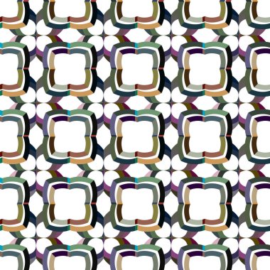 Geometrik süslemeli vektör deseni. Kusursuz tasarım dokusu