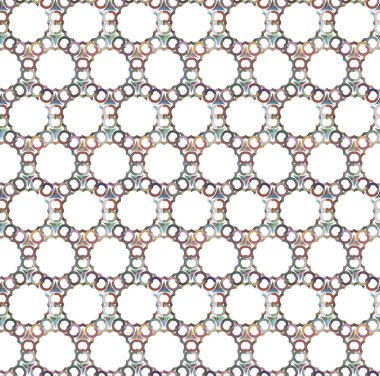 Geometrik süslemeli vektör deseni. Kusursuz tasarım dokusu