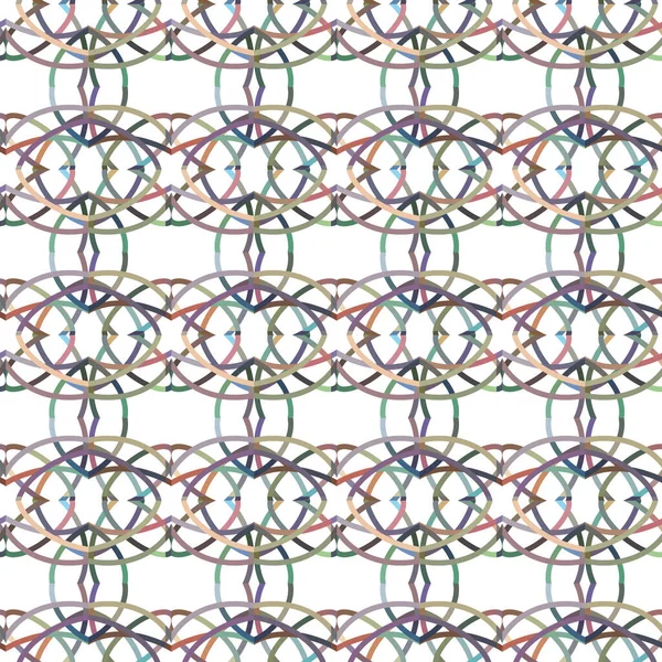 Padrão Sem Costura Com Ornamento Geométrico Ilustração Vetorial —  Vetores de Stock