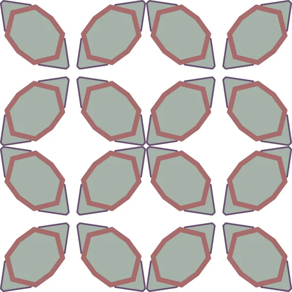 Geometrik Süslemeli Vektör Deseni Kusursuz Tasarım Dokusu — Stok Vektör