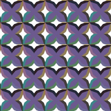 Geometrik süslemeli vektör deseni. Kusursuz tasarım dokusu