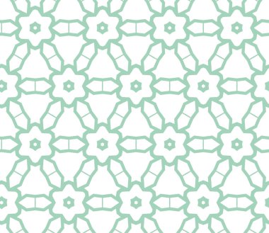 Geometrik süslemeli vektör deseni. Kusursuz tasarım dokusu