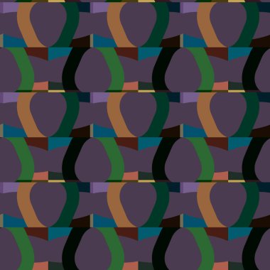 Geometrik süslemeli vektör deseni. Kusursuz tasarım dokusu 