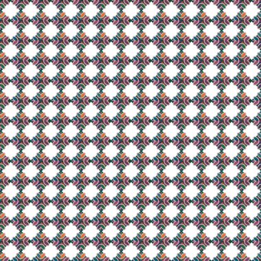 Geometrik süslemeli vektör deseni. Kusursuz tasarım dokusu 