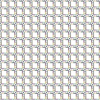 Geometrik süslemeli vektör deseni. Kusursuz tasarım dokusu