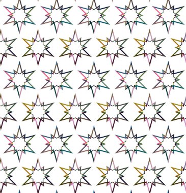 Geometrik süslemeli vektör deseni. Kusursuz tasarım dokusu 