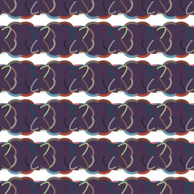 Geometrik süslemeli vektör deseni. Kusursuz tasarım dokusu 