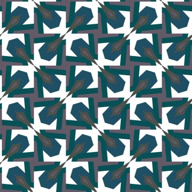 Geometrik süslemeli vektör deseni. Kusursuz tasarım dokusu 