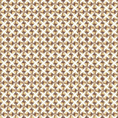 Geometrik süslemeli vektör deseni. Kusursuz tasarım dokusu