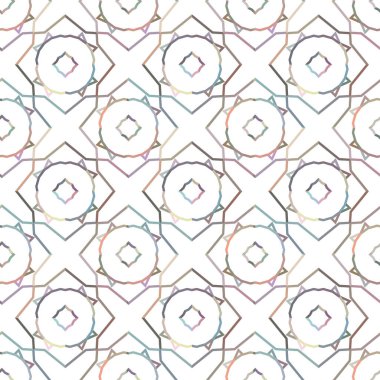 Geometrik süslemeli vektör deseni. Kusursuz tasarım dokusu 