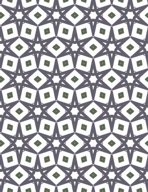 Geometrik süslemeli vektör deseni. Kusursuz tasarım dokusu 