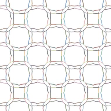 Geometrik süslemeli vektör deseni. Kusursuz tasarım dokusu 