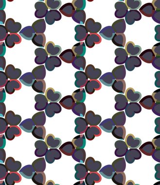 Geometrik süslemeli vektör deseni. Kusursuz tasarım dokusu 