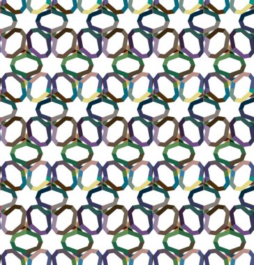 Geometrik süslemeli vektör deseni. Kusursuz tasarım dokusu