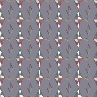 Geometrik süslemeli vektör deseni. Kusursuz tasarım dokusu
