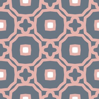 Geometrik süslemeli vektör deseni. Kusursuz tasarım dokusu 