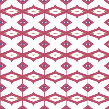 Geometrik süslemeli vektör deseni. Kusursuz tasarım dokusu 