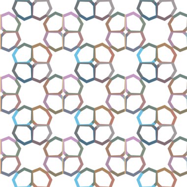 Geometrik süslemeli vektör deseni. Kusursuz tasarım dokusu 