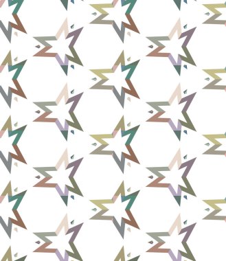 Geometrik süslemeli vektör deseni. Kusursuz tasarım dokusu 
