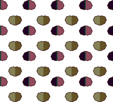 Geometrik süslemeli vektör deseni. Kusursuz tasarım dokusu 