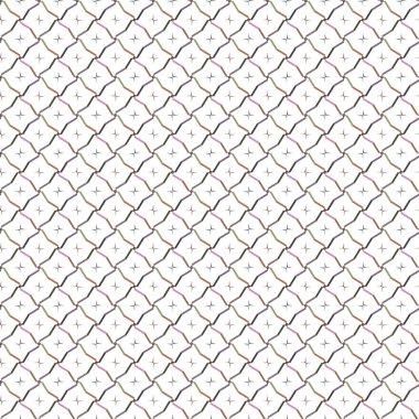 Geometrik süslemeli vektör deseni. Kusursuz tasarım dokusu 