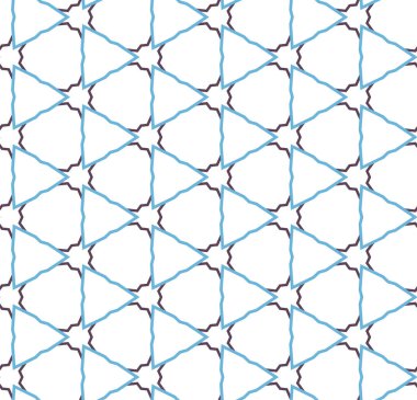 Geometrik süslemeli vektör deseni. Kusursuz tasarım dokusu 