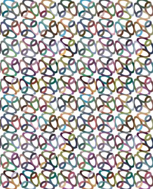 Geometrik süslemeli vektör deseni. Kusursuz tasarım dokusu 