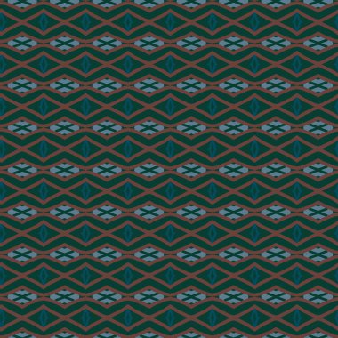 Geometrik süslemeli vektör deseni. Kusursuz tasarım dokusu 