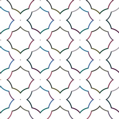 Geometrik süslemeli vektör deseni. Kusursuz tasarım dokusu