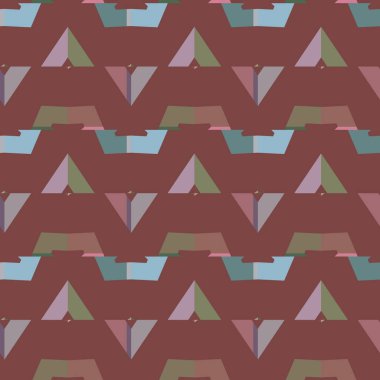 Geometrik süslemeli vektör deseni. Kusursuz tasarım dokusu