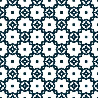 Geometrik süslemeli vektör deseni. Kusursuz tasarım dokusu 