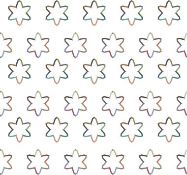 Geometrik süslemeli vektör deseni. Kusursuz tasarım dokusu