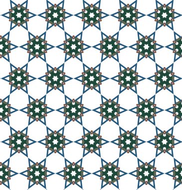 Geometrik süslemeli vektör deseni. Kusursuz tasarım dokusu 