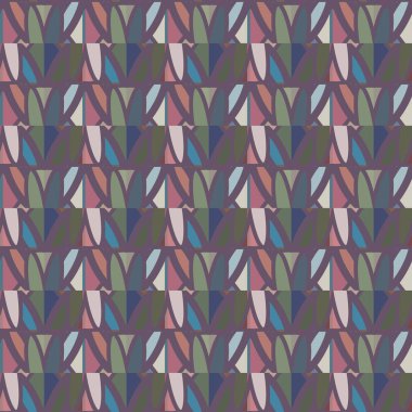 Geometrik süslemeli vektör deseni. Kusursuz tasarım dokusu 