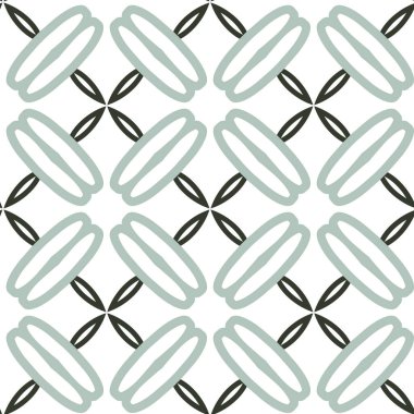 Geometrik süslemeli vektör deseni. Kusursuz tasarım dokusu