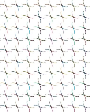 Geometrik süslemeli vektör deseni. Kusursuz tasarım dokusu