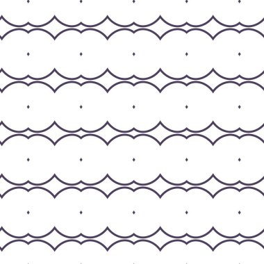 Geometrik süslemeli vektör deseni. Kusursuz tasarım dokusu