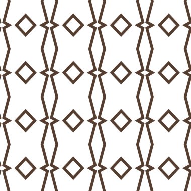 Geometrik süslemeli vektör deseni. Kusursuz tasarım dokusu