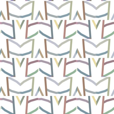 Geometrik süslemeli vektör deseni. Kusursuz tasarım dokusu 