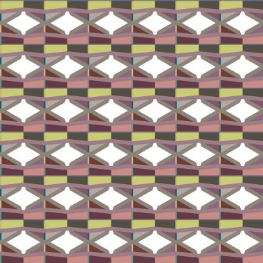 Geometrik süslemeli vektör deseni. Kusursuz tasarım dokusu 