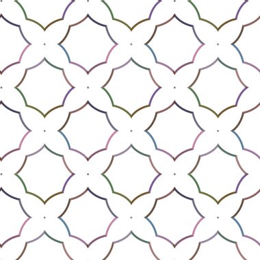 Geometrik süslemeli vektör deseni. Kusursuz tasarım dokusu 