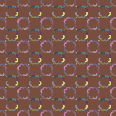 Geometrik süslemeli vektör deseni. Kusursuz tasarım dokusu 