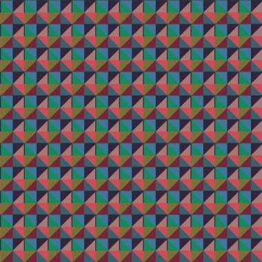 Geometrik süslemeli vektör deseni. Kusursuz tasarım dokusu 