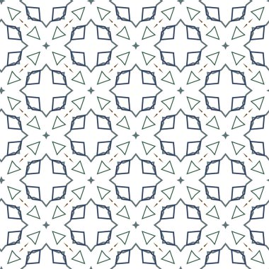 Geometrik süslemeli vektör deseni. Kusursuz tasarım dokusu 