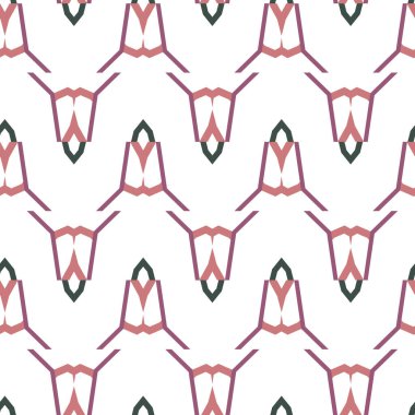 Geometrik süslemeli vektör deseni. Kusursuz tasarım dokusu 