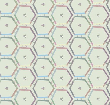 Geometrik süslemeli vektör deseni. Kusursuz tasarım dokusu 