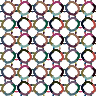 Geometrik süslemeli vektör deseni. Kusursuz tasarım dokusu 